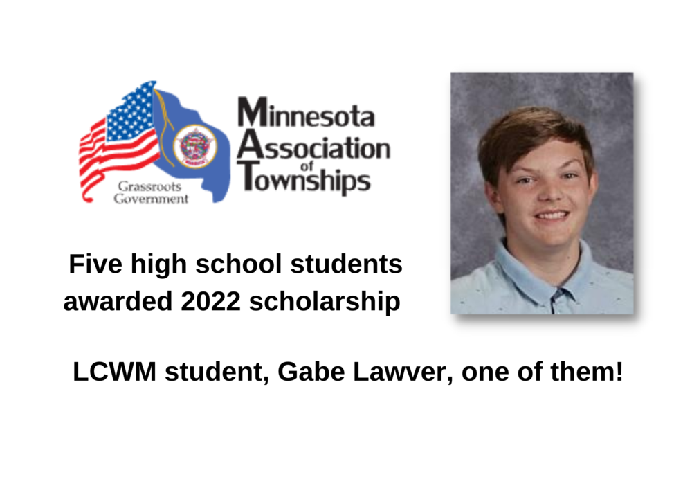 Minnesota Association of Townships  announces 2022 Scholarship Winners Five high school juniors awarded