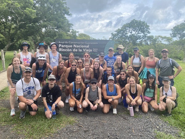 After snorkeling, they spent the afternoon hiking at Parque Nacional Rincón de la Vieja and le arning about the biodiversity of the region 