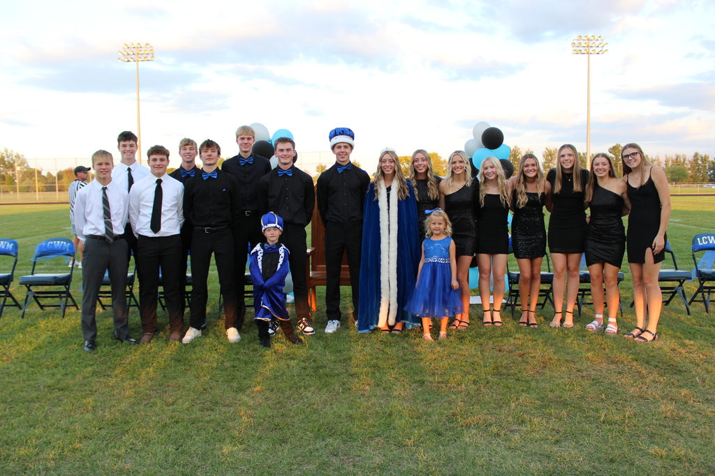 Homecoming court group photo